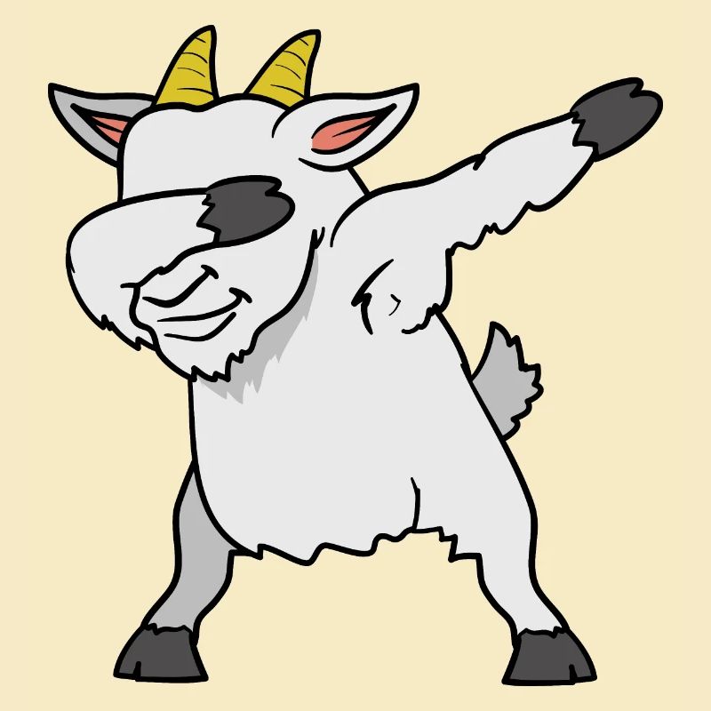 Dabbing Dab Ziege Ziegenbock
