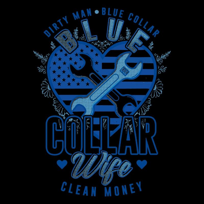 Blue Collar Wife Worker Craft Construction Worker