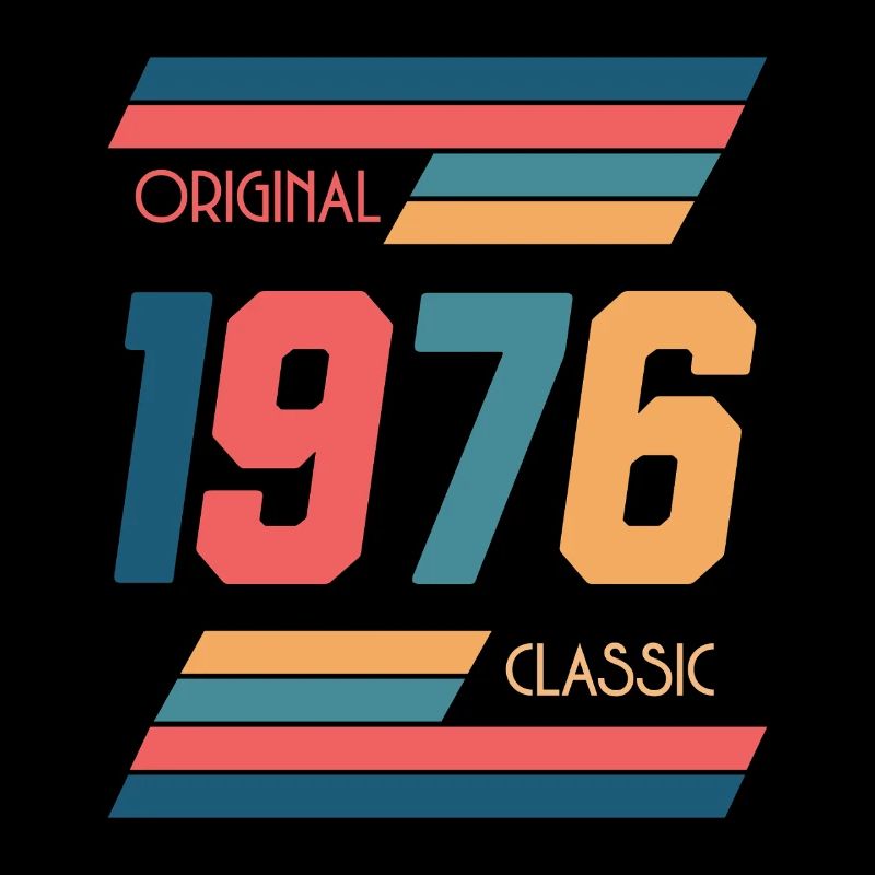 Chemise originale classique de 50 ans de 1976 Rétro