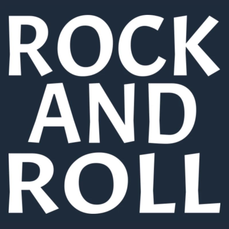 Conception typographique dynamique rock and roll