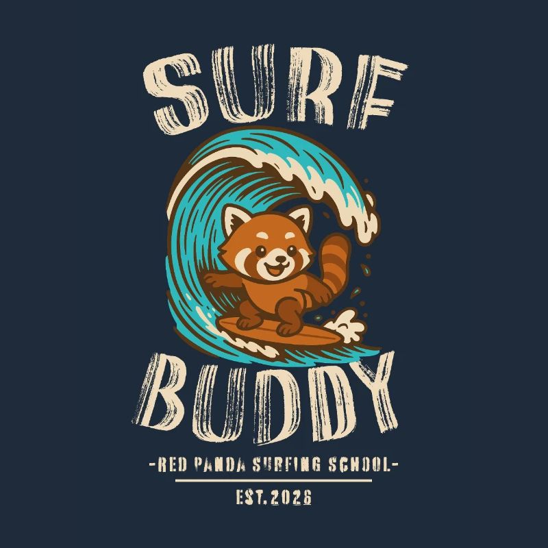 Compagnon de surf, ami sur la planche de surf