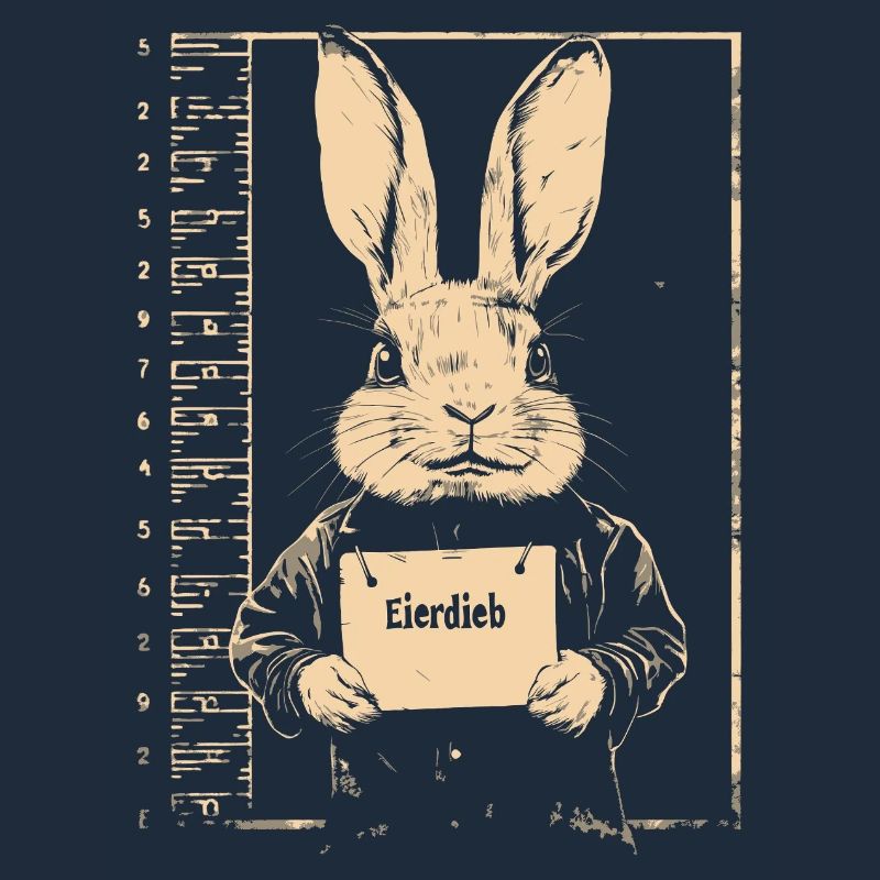 Bunny Egg Thief Easter Bunny Mugshot Police Photo Easter