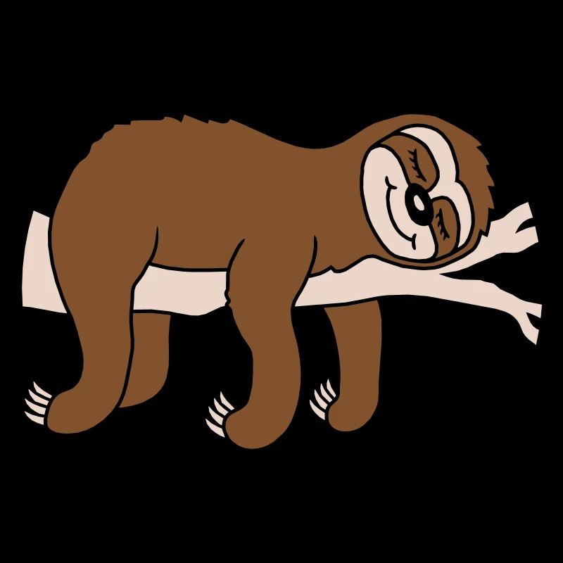 Tired Sloth Sleeps Comic