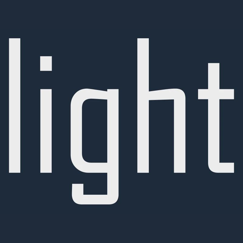 Bright Light Light - typographie sur le soleil noir