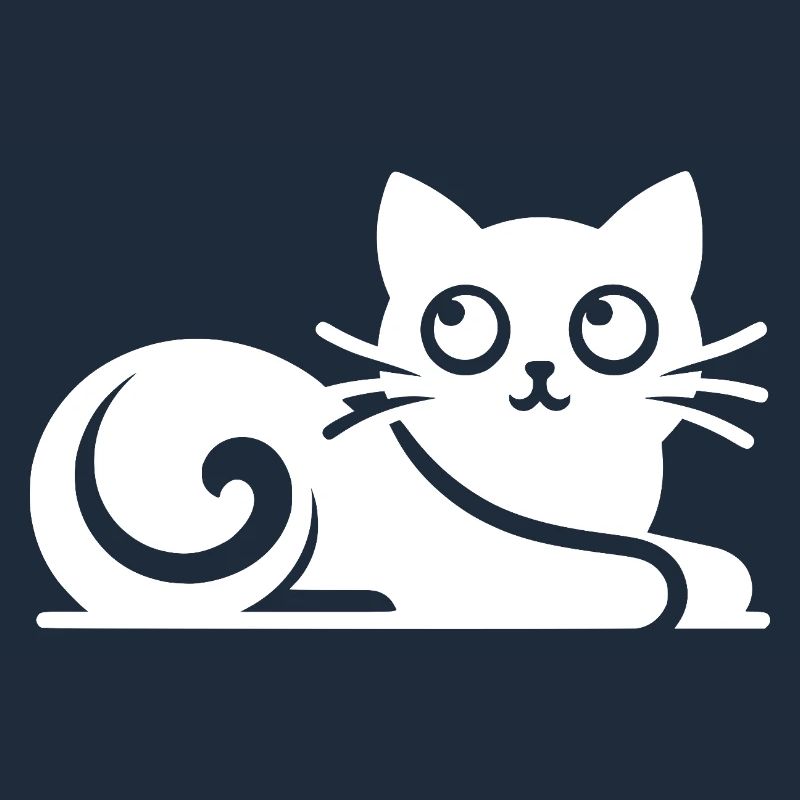 Dessin de chats abstraits mignons