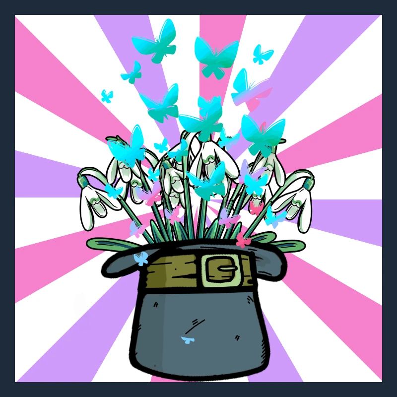 Chapeau Conjure Printemps Début Fleurs Fleur