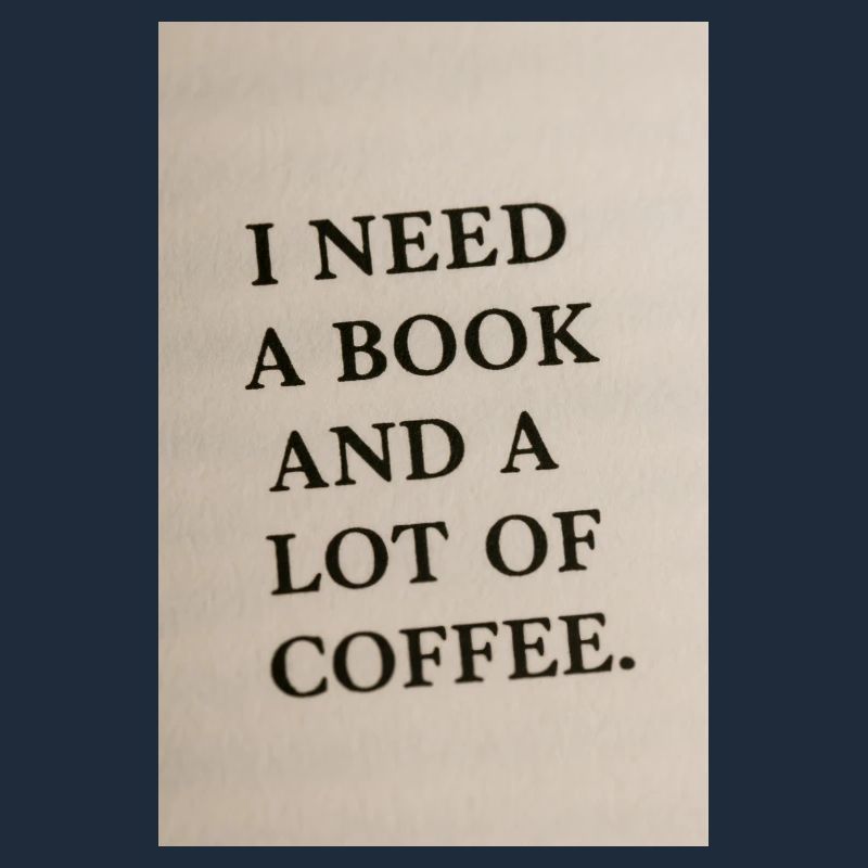 J’ai besoin d’un livre et d’un café