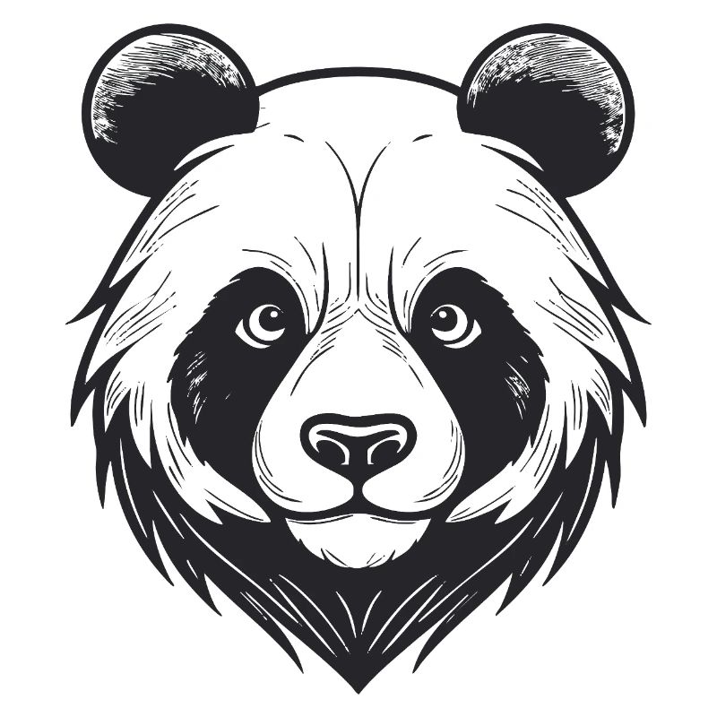 Visage d’ours avec breloque d’animal sauvage
