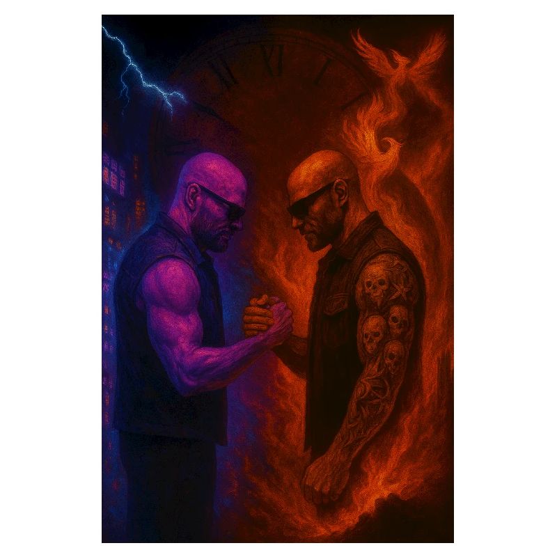 Duel des éléments entre le feu et la glace