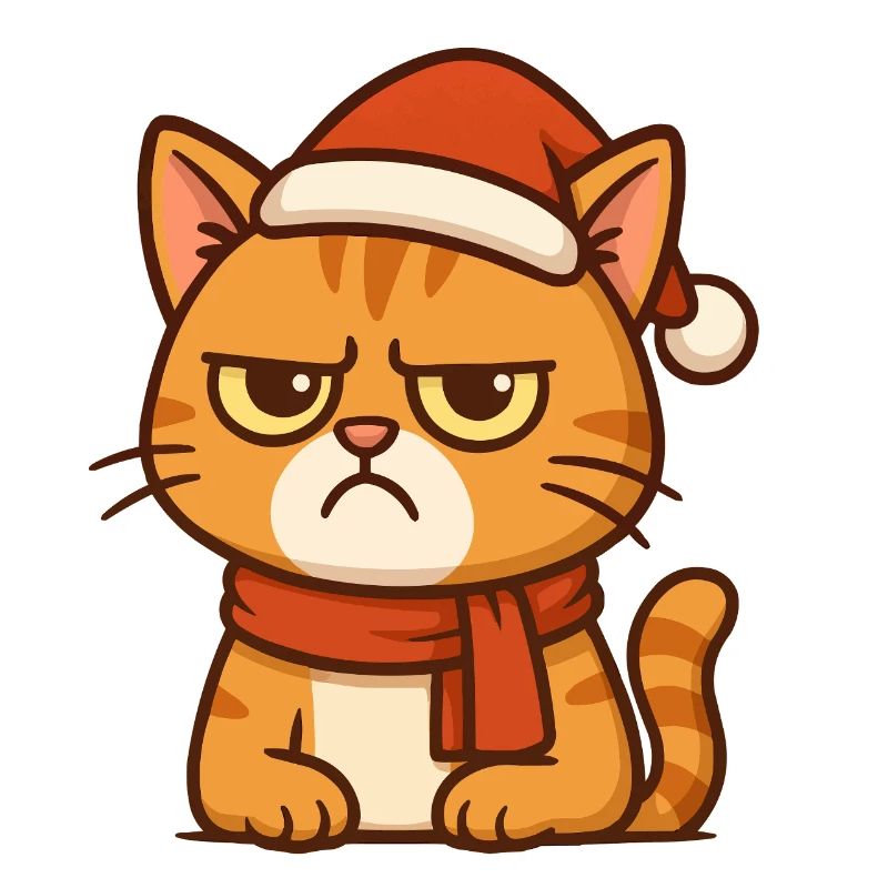 Grummiger Weihnachtskater