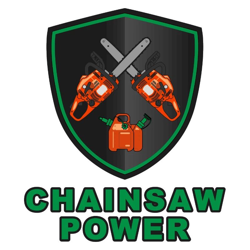 Blason de puissance de tronçonneuse - Boîte combi de carburant
