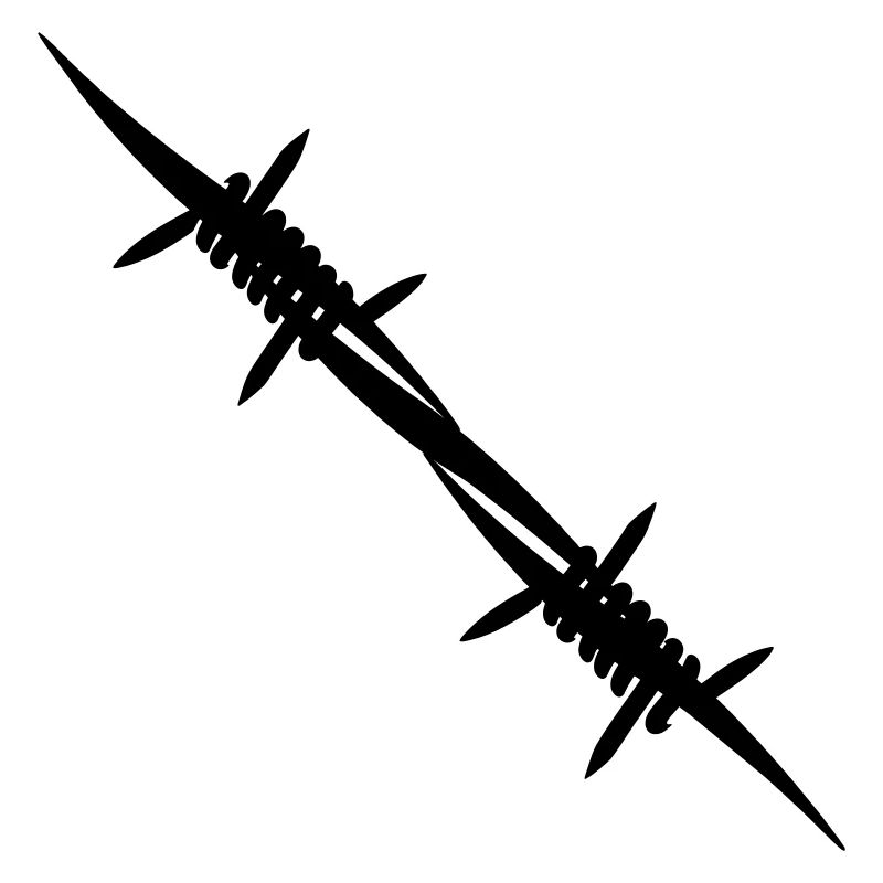 Barbed wire coupling piece
