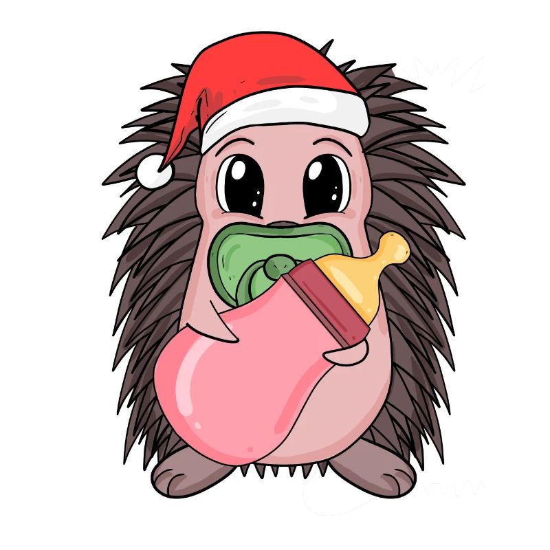 Hérisson bébé Noël