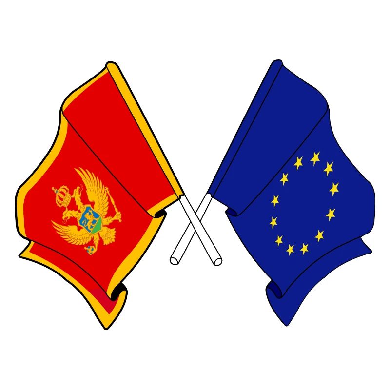 Drapeau du Monténégro, drapeau de l’Europe
