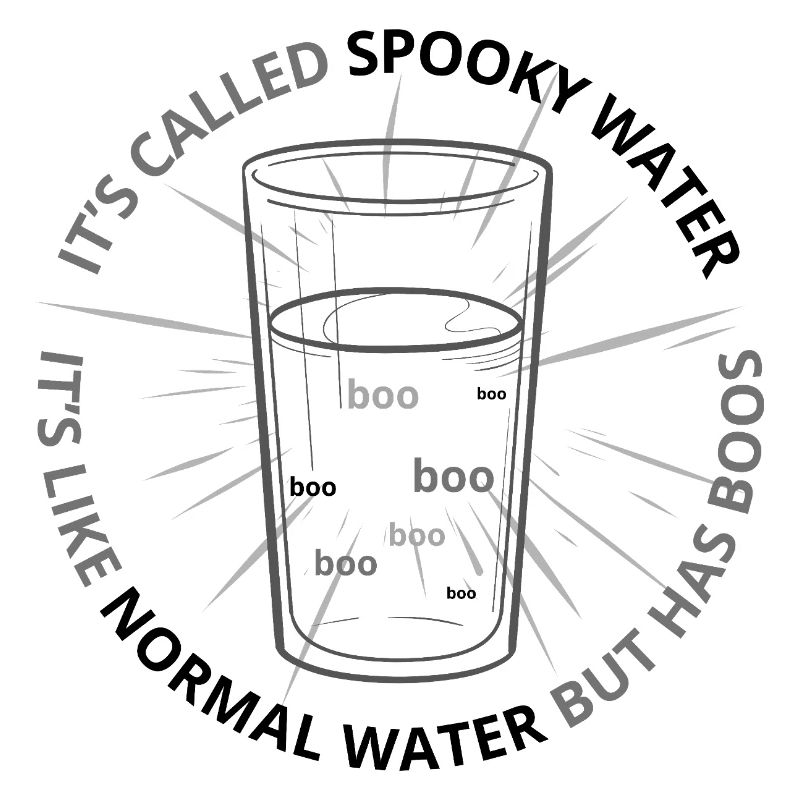 Eau effrayante C’est comme de l’eau normale mais a des huées