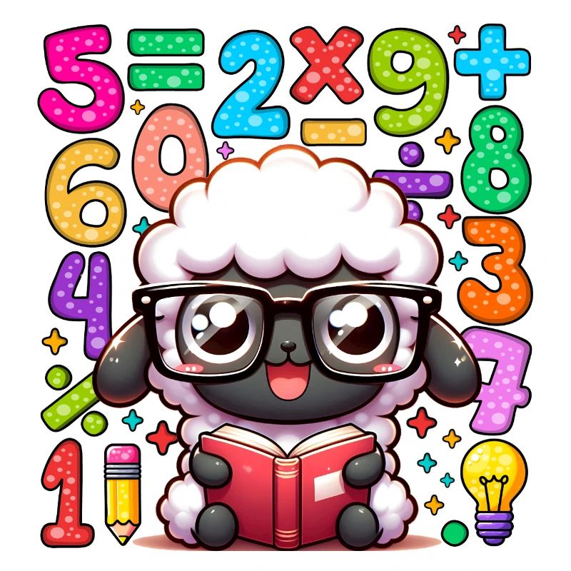 Lunettes de lecture Number Day Math Sheep