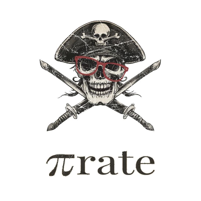 Piratenschädel Brille Säbel