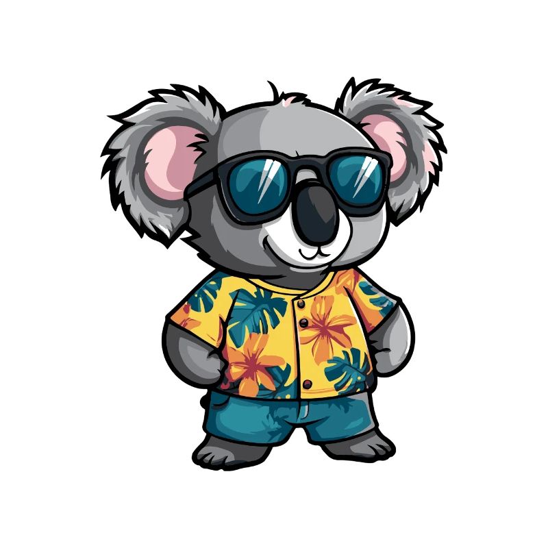 Koala Comic Urlaub