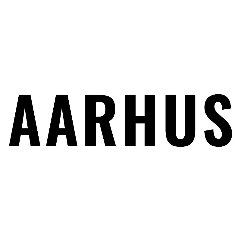 Aarhus Denmark Minimal Typography