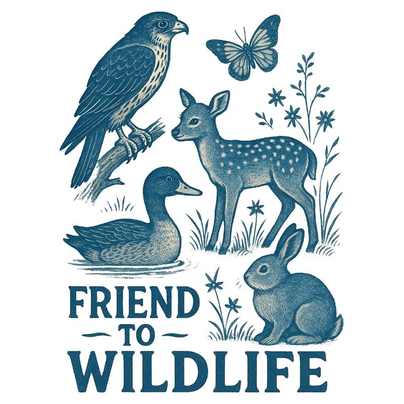 Faune Amitié Illustration