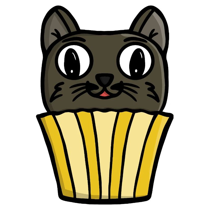 Cupcake Cat Peekaboo