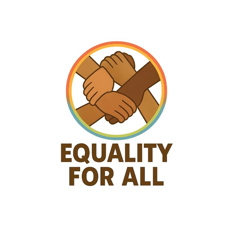Unity Hands Circular Emblem Design