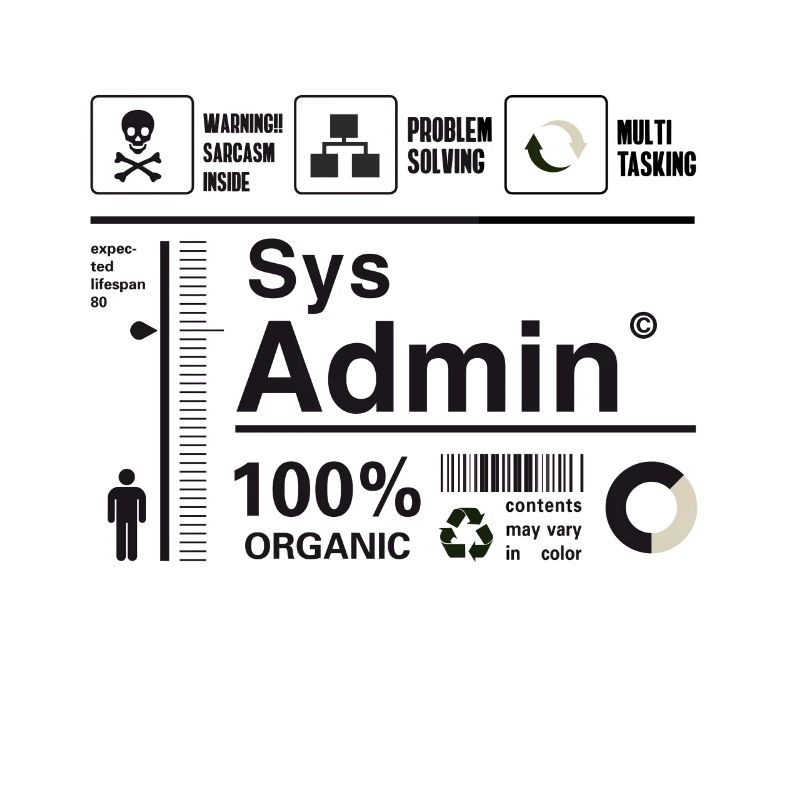 administrateur système ordinateur nerd pc kit programmeur humour lo