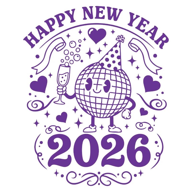 Joyeuse Année 2026 Célébration Globe Festive