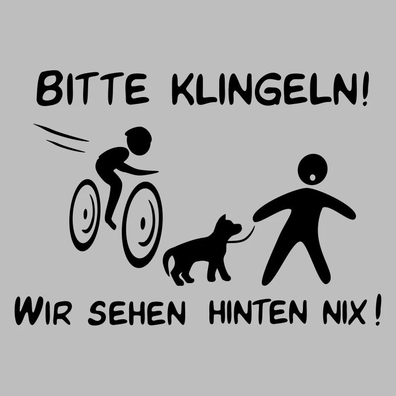 Bitte klingeln! Radfahrer-Hund