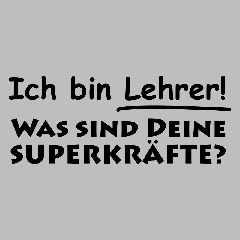ich bin lehrer