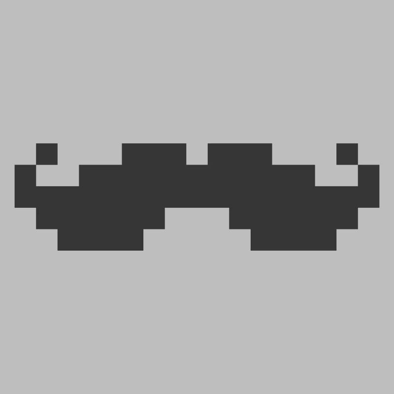 8bit pixel moustache