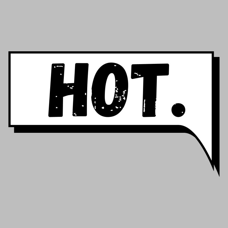 Comic Speech Bubble Hot