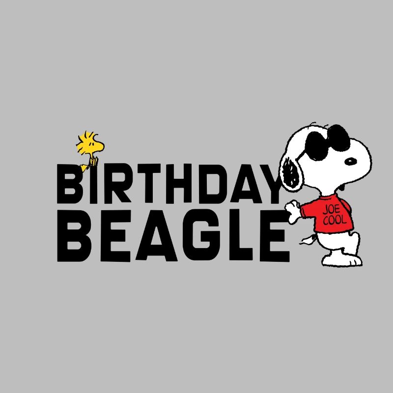 Peanuts Geburtstagsdesign Birthday Beagle Snoopy