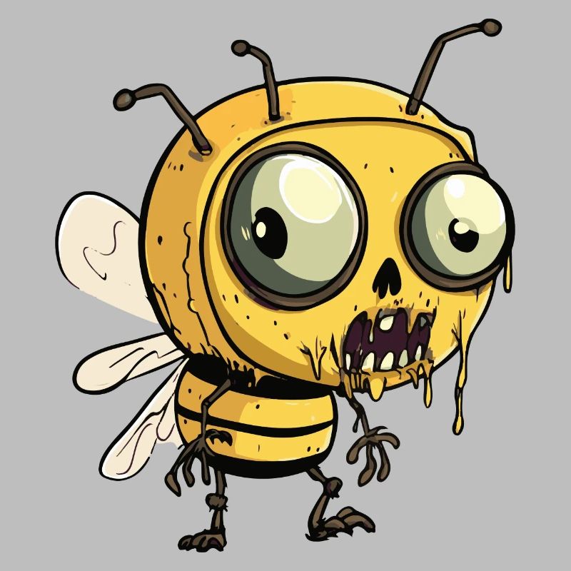 Bee Halloween Comic Funny