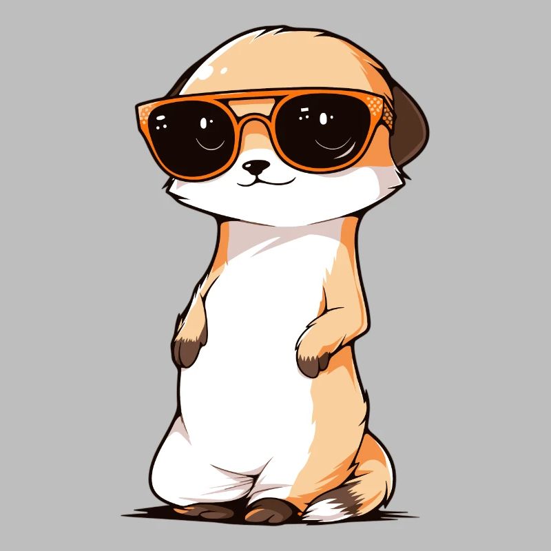 Suricate avec lunettes de soleil Suricate