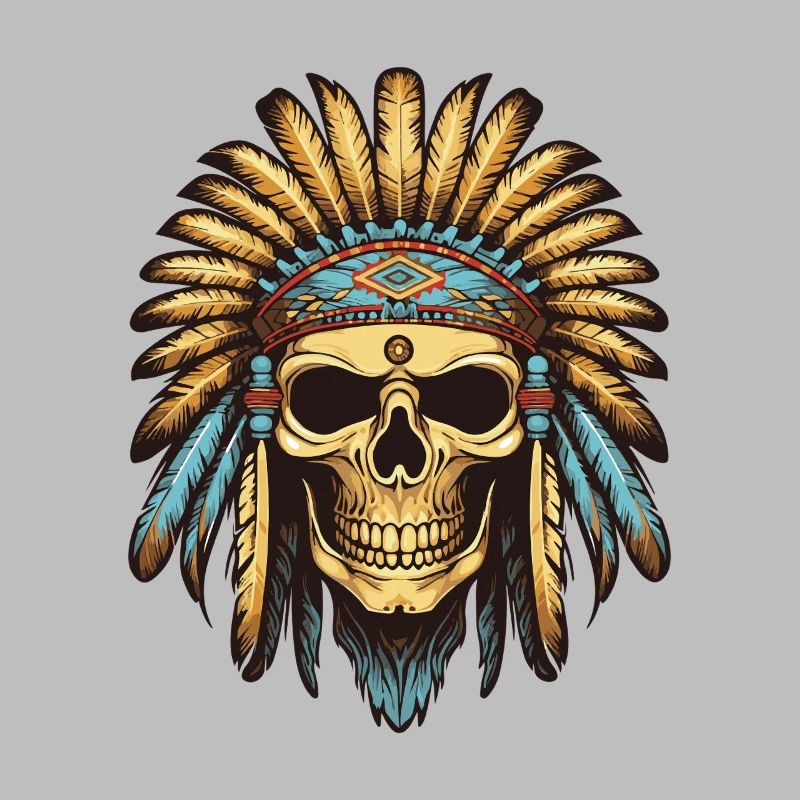 Apache Indianer Häuptling Totenkopf