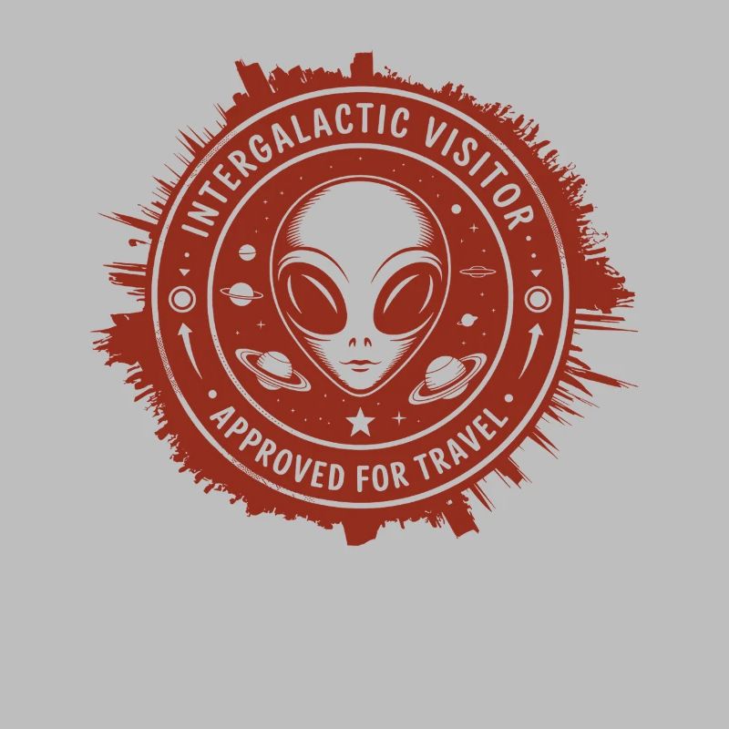 Intergalactic Visitor – Stamp Design from Space