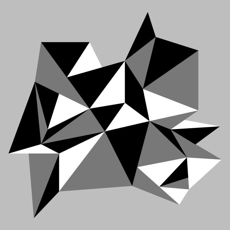 forme modèle triangles conception origami cool papier 3c