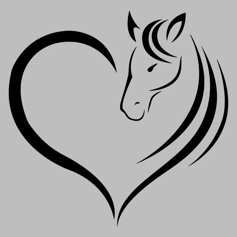 Amants de cheval - Chemise mignonne pour les filles