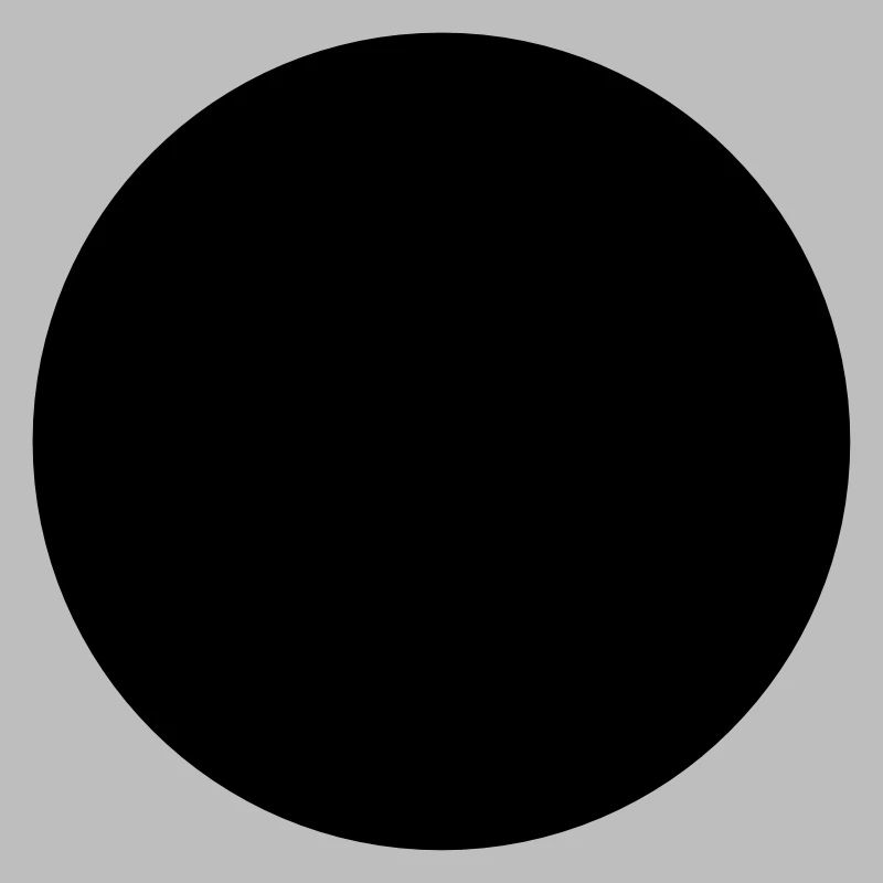 Mathematics-symbol - black circle - hole
