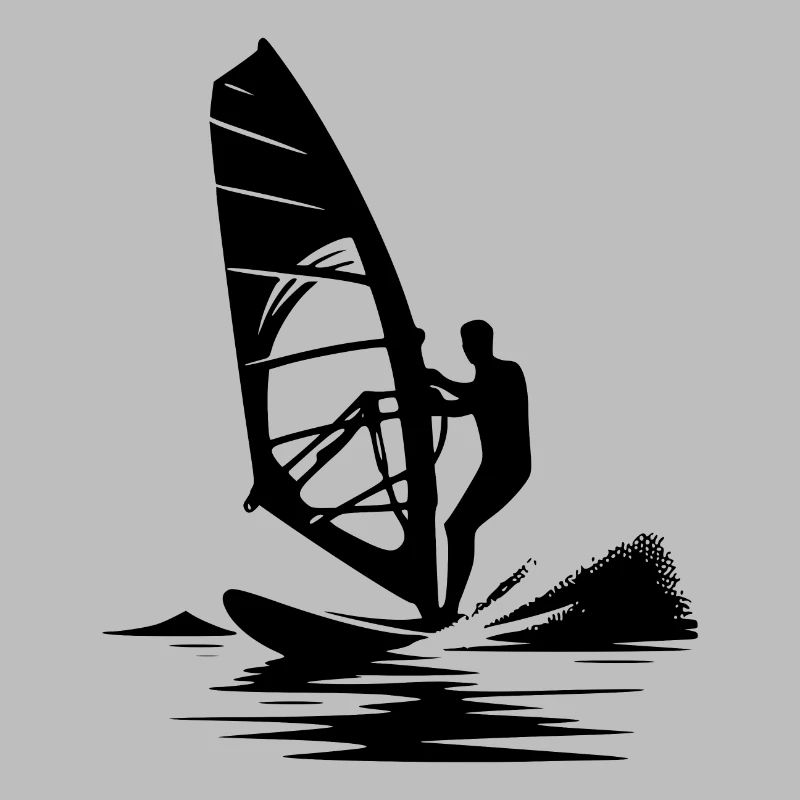 Surftechnik mit Windkraft Wind und Meeresbrise