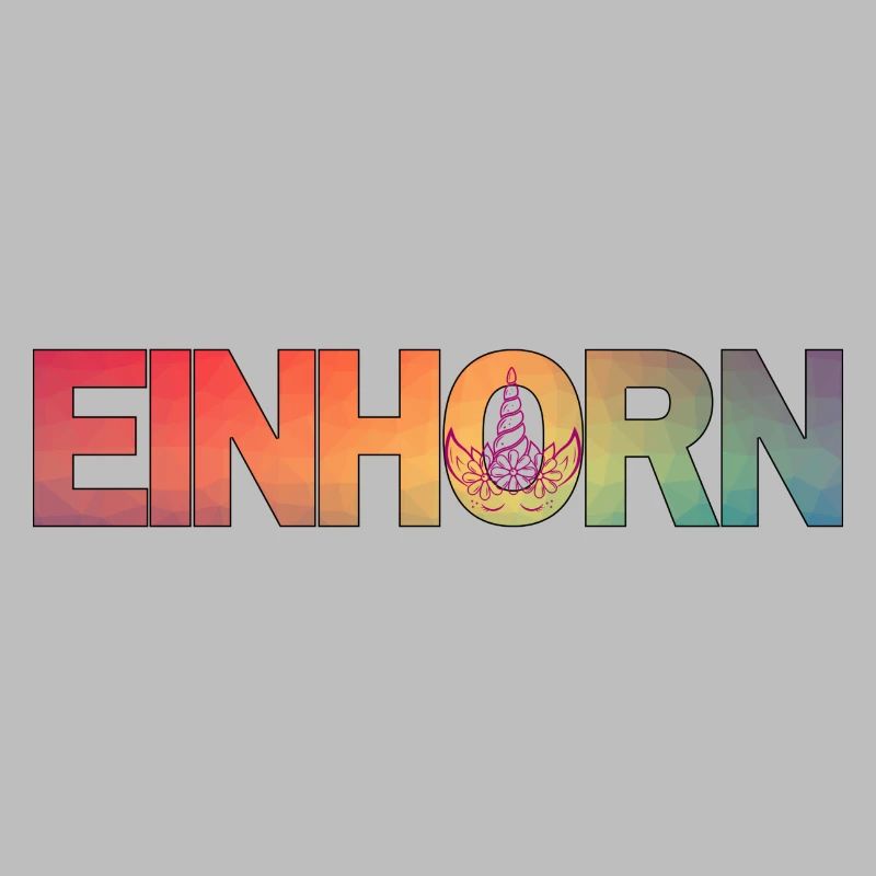 Regenbogen-Einhorn-Magie