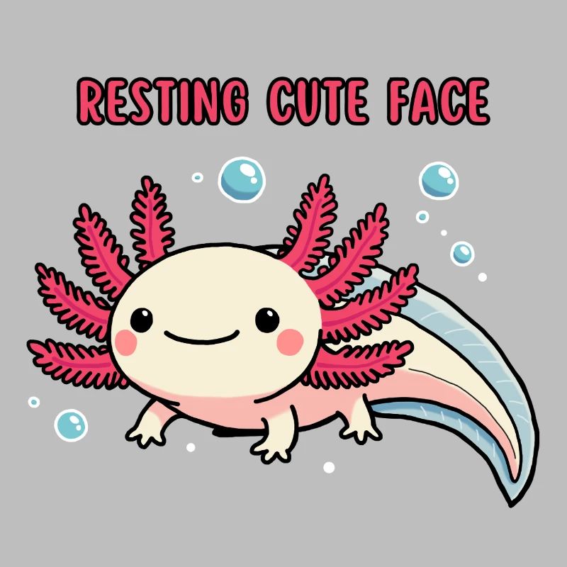 Axolotl - Resting cute face