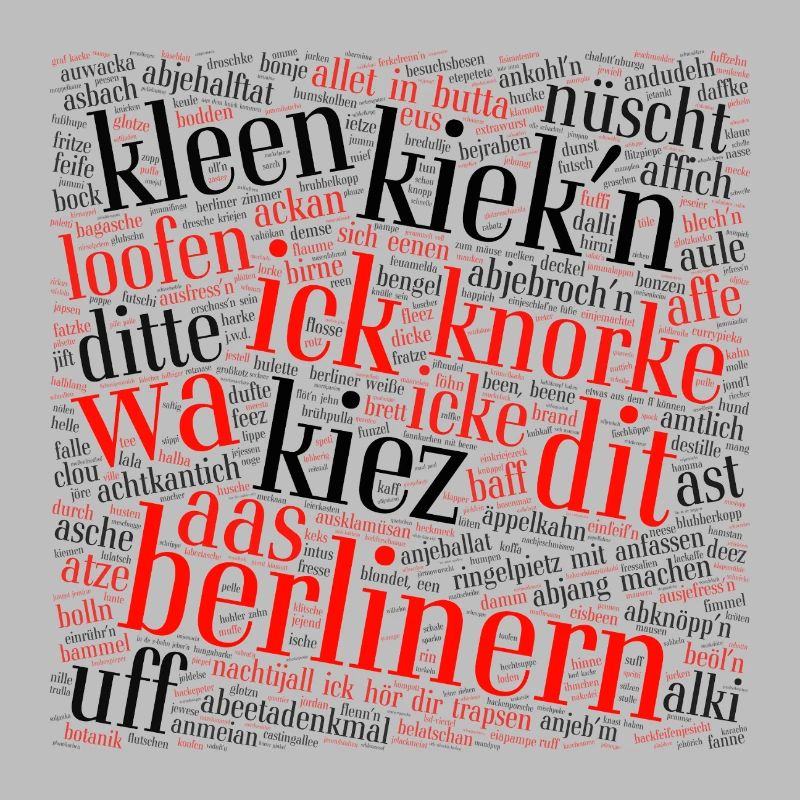 Berliner Schnauze – nuage de mots avec dialecte