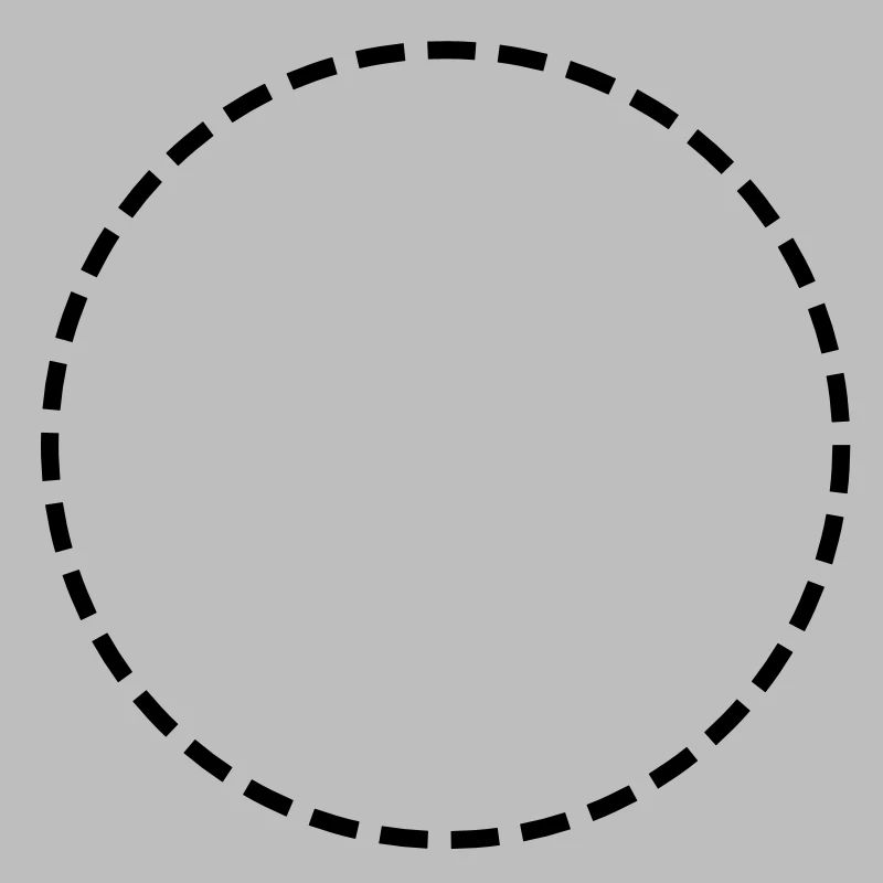 Circle / / dotted line / / cut line