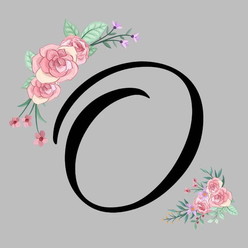 Buchstabe o Blumen