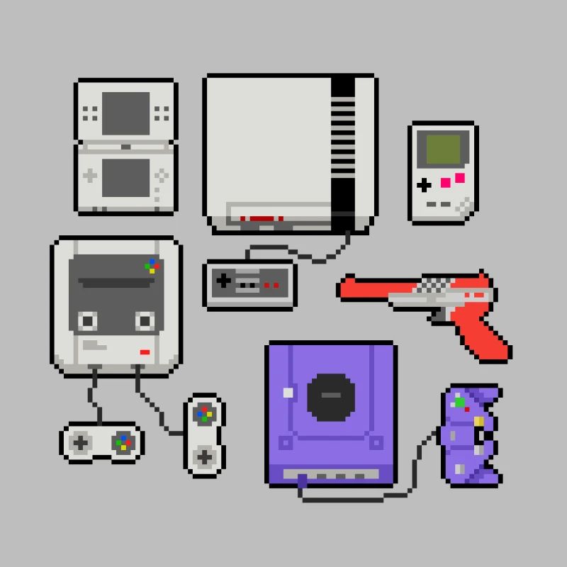 Pixel art console