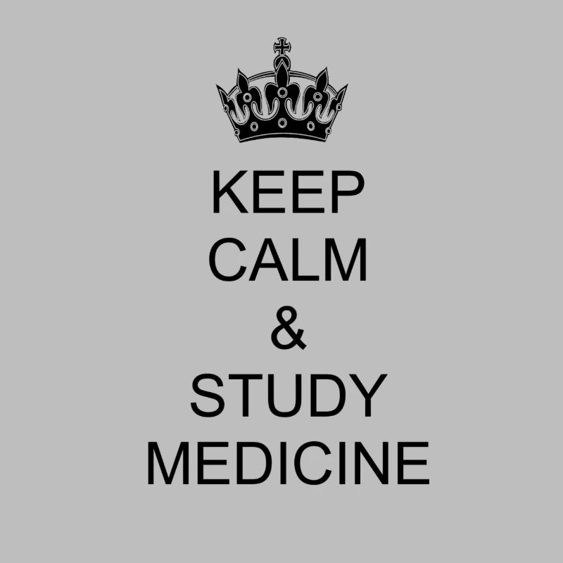 Keep calm & study Medicine cool shirt design