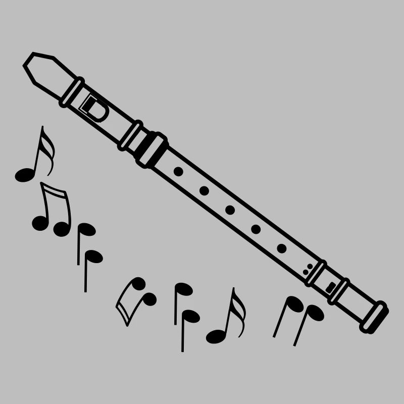 Recorder shadow with black tones
