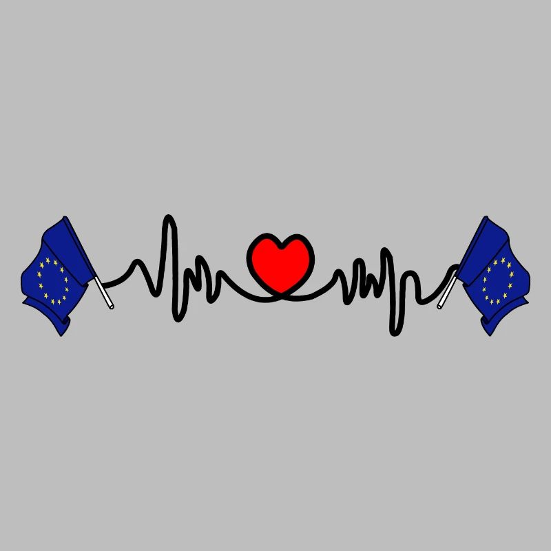 Herzfrequenz-Cardio-Flagge EU